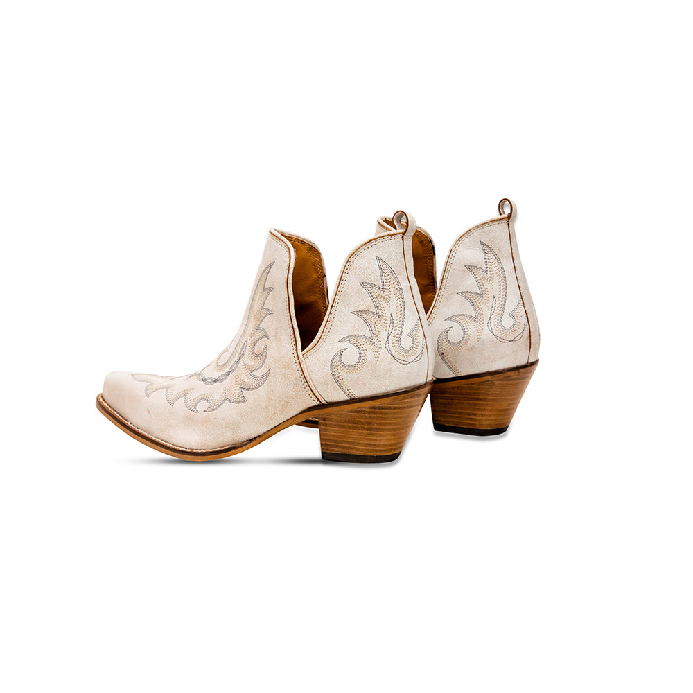 Yipple Western Leather Booties - MyraUSA