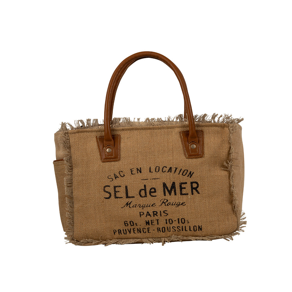 Sel De Mer Frayed Trim Small & Crossbody Bag - Myra USA