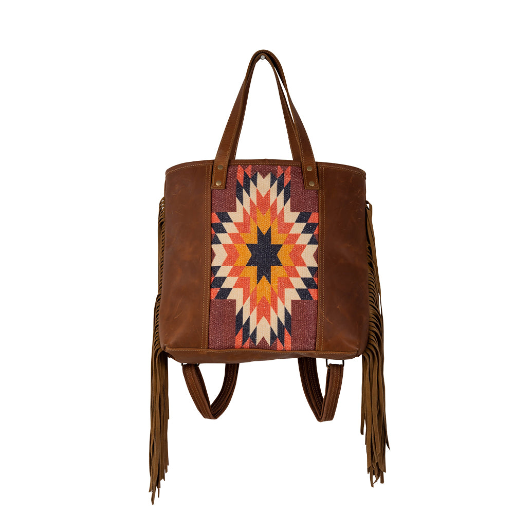 Sedona Star Fringed Tote Bag - Myra USA