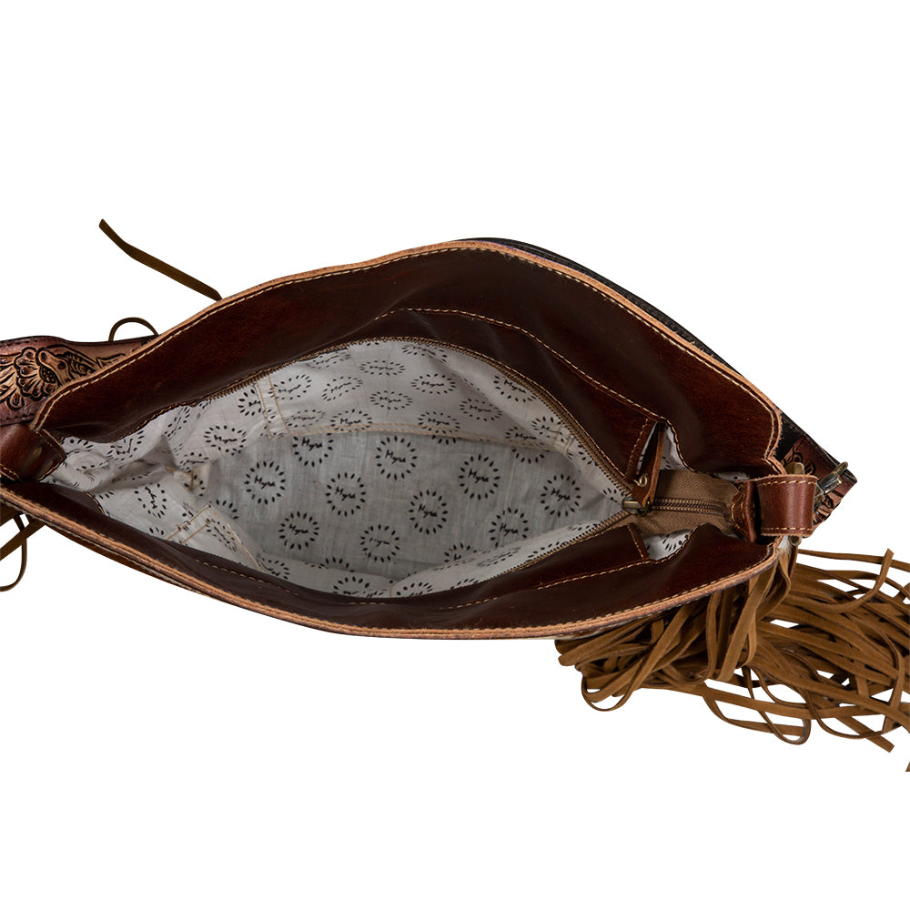 Artesia Way Fringed Hand-Tooled Bag - Myra USA