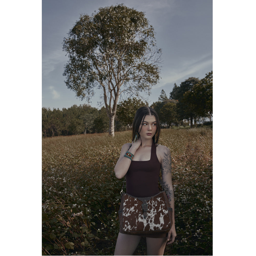 Heartwood Leather & Hairon Bag - Myra USA