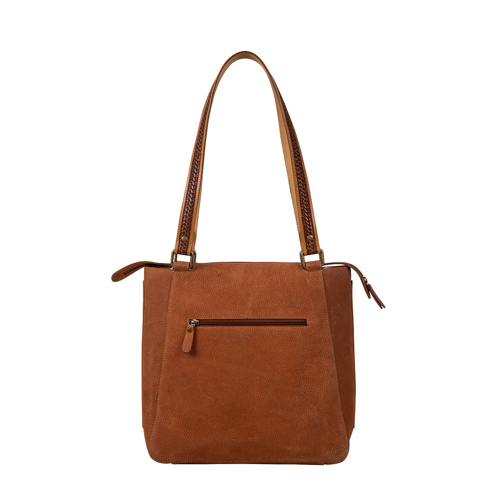 Holstein West Hairon Hand-Tooled Bag - Myra USA