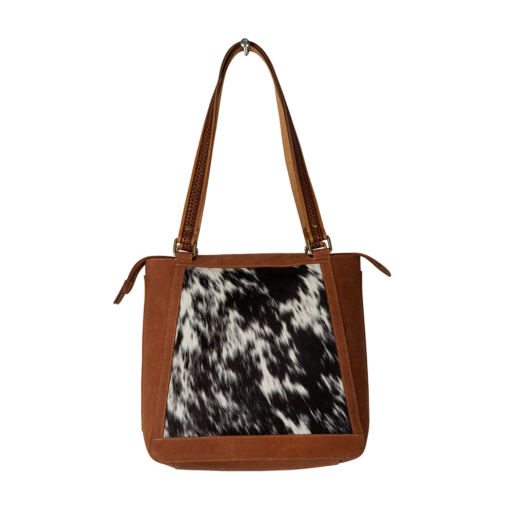 Holstein West Hairon Hand-Tooled Bag - Myra USA