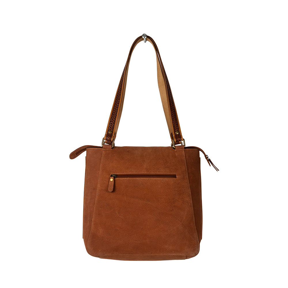 Holstein West Hairon Hand-Tooled Bag - Myra USA