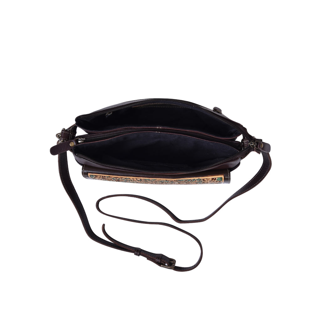 Magnolia Morn Hand-Tooled Bag - Myra USA
