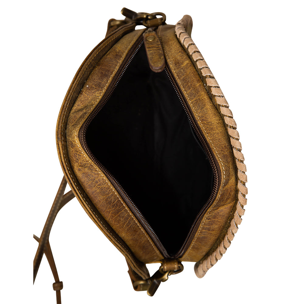 Sand Weaver Round Bag. - Myra USA