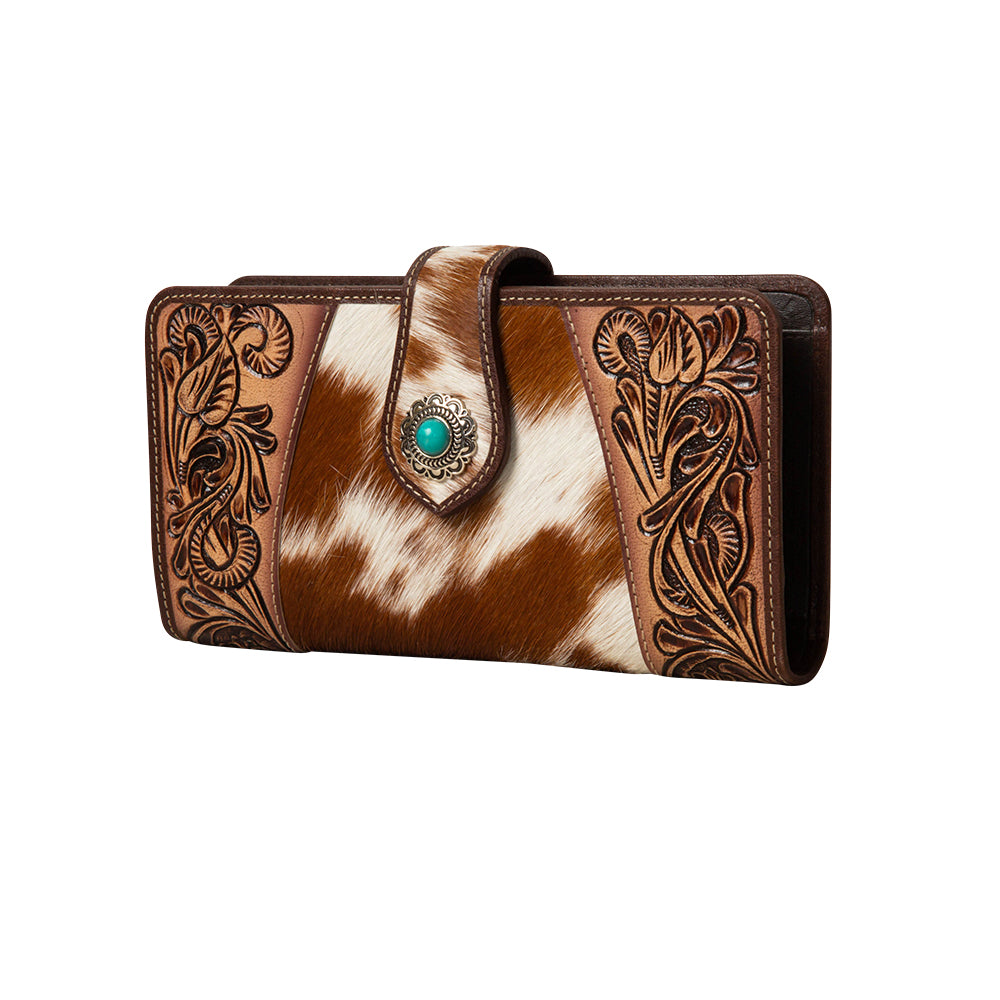 Roscoe Ridge Hand-Tooled Wallet - Myra USA