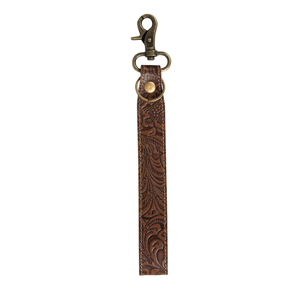 Classic Country Hand-Tooled Key Fob - Myra USA