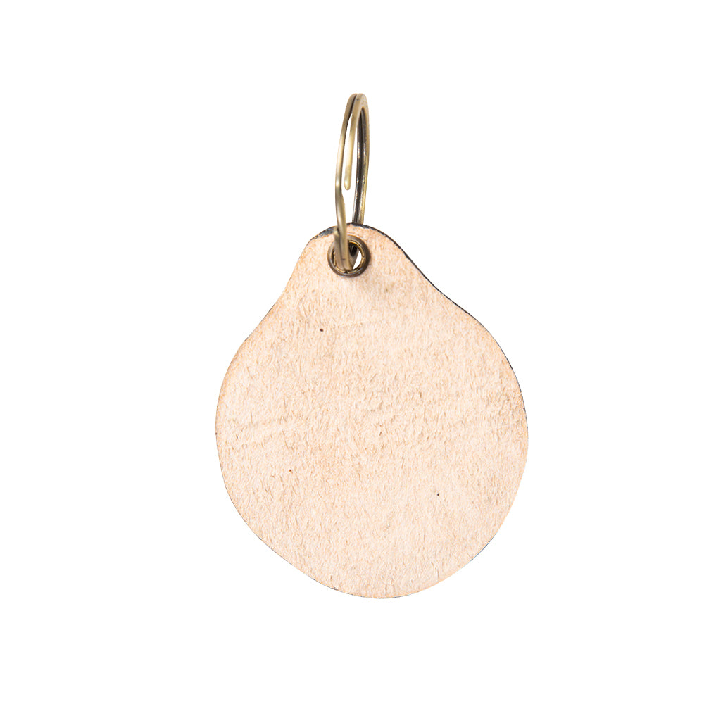 Desert Daffodil Hand-Tooled Key Fob - Myra USA