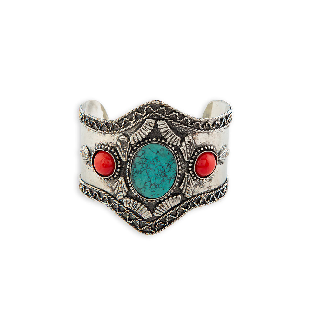 Timeless Beauty Silver Wrist Cuff Bracelet - Myra USA