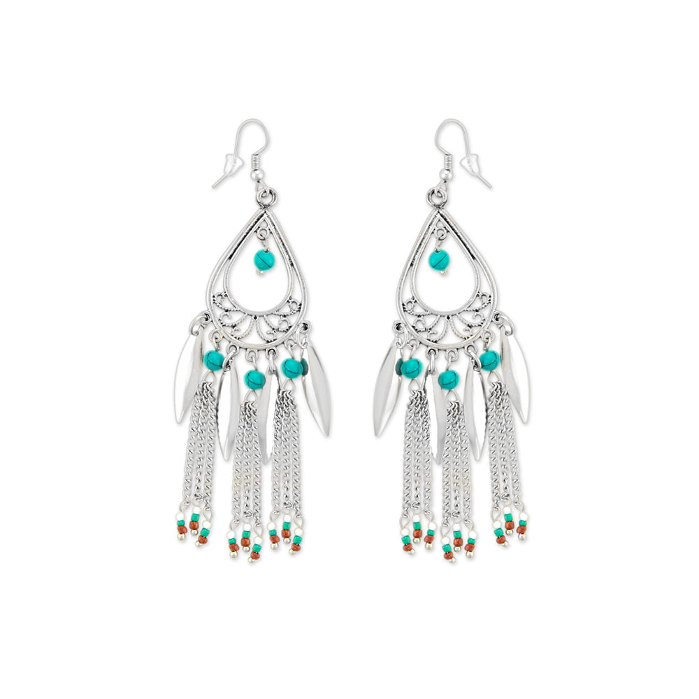 Tambour Silver Grace Earrings - Myra USA