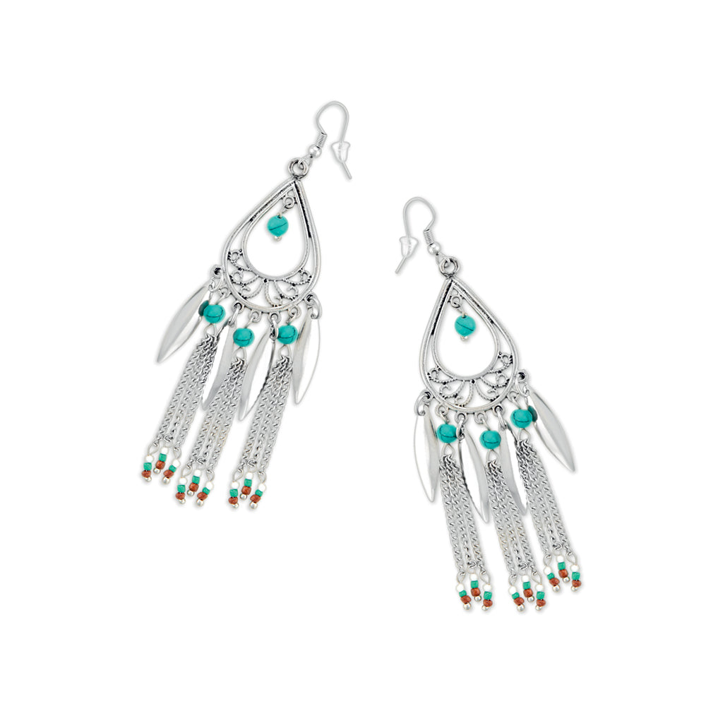 Tambour Silver Grace Earrings - Myra USA