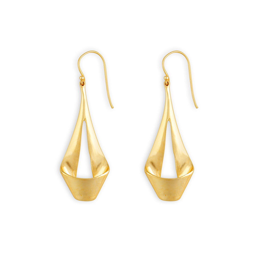 Taragon Gold Tone Earrings - Myra USA