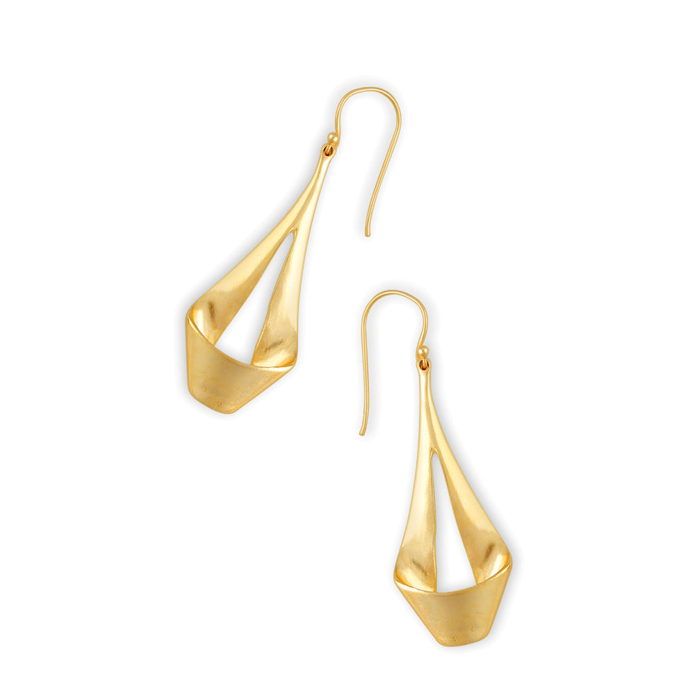 Taragon Gold Tone Earrings - Myra USA