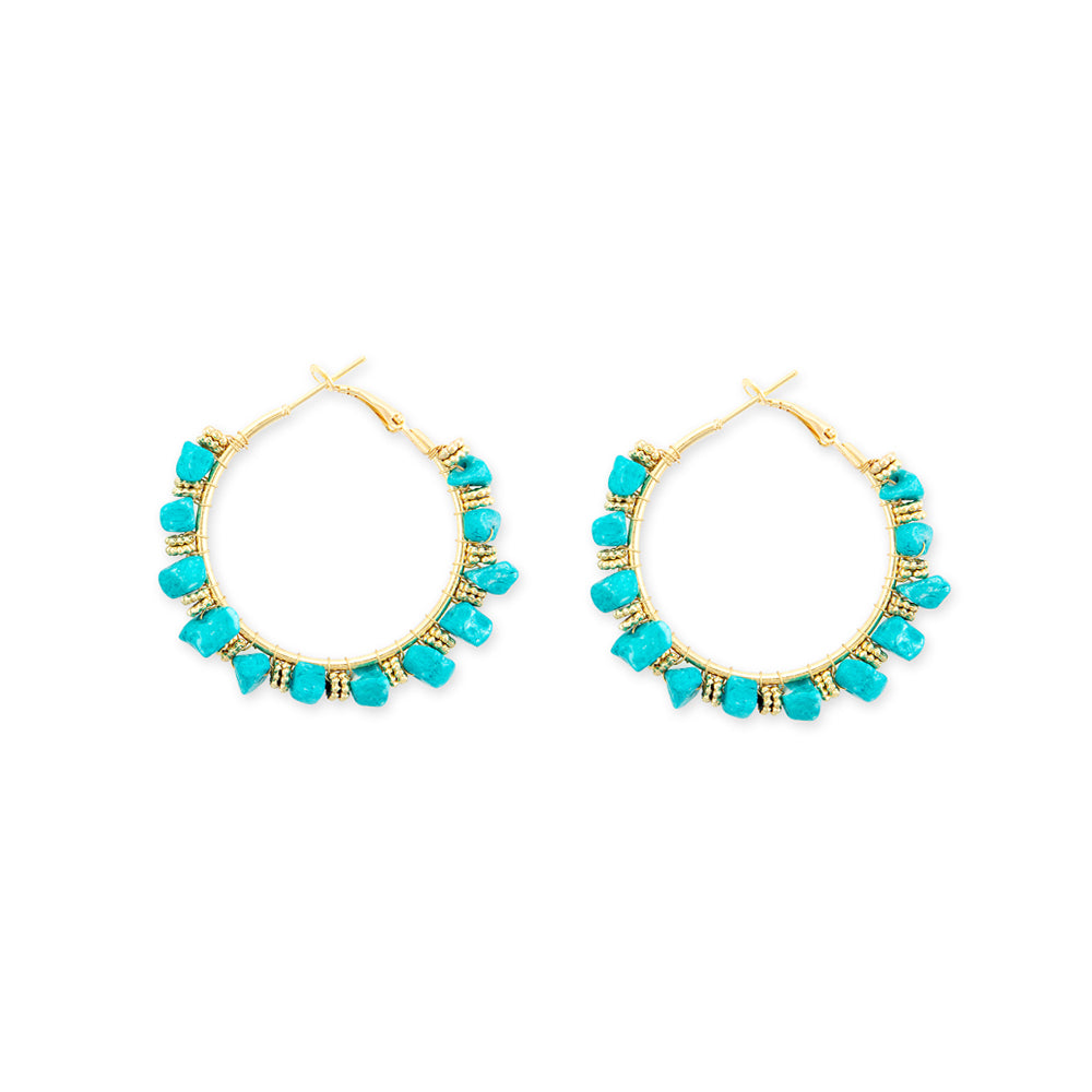 Nature’s Treasures Hoop Earrings - Myra USA