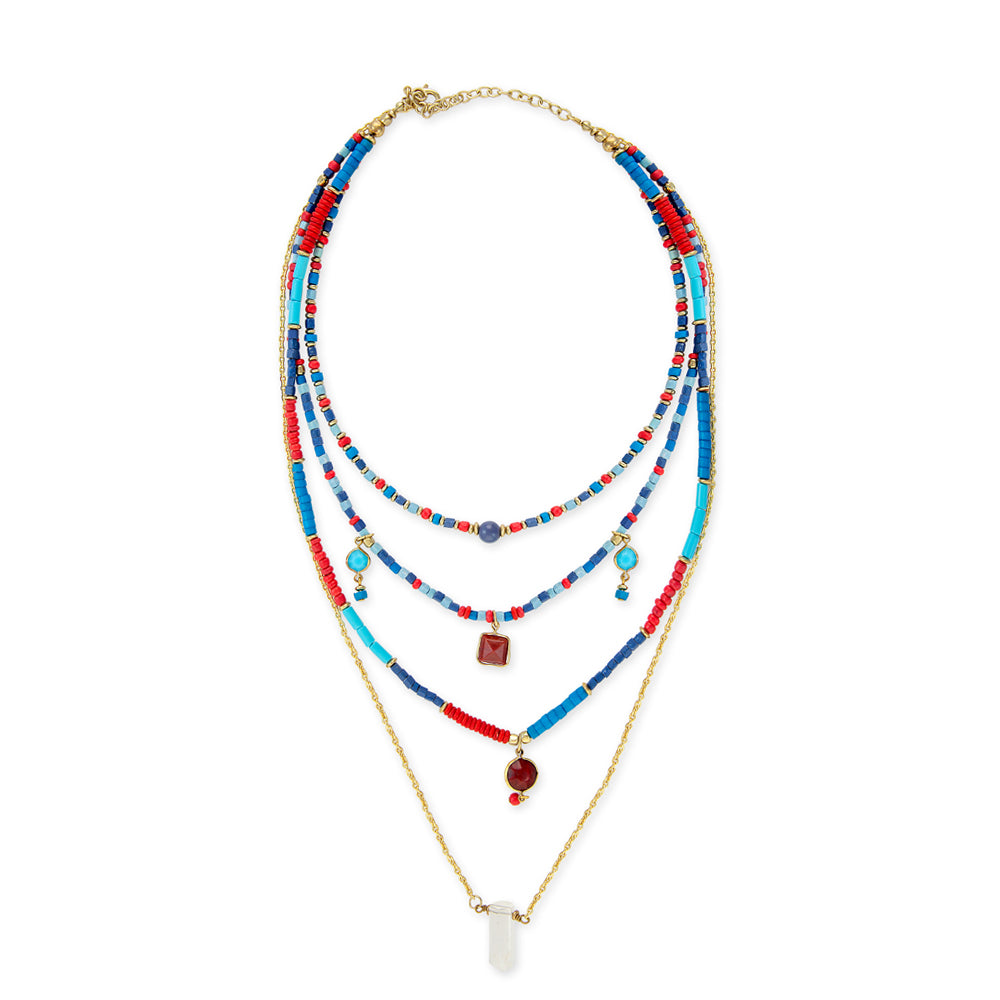 Color Delights & Dreams Tiered Necklace - Myra USA