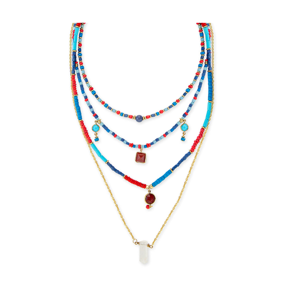Color Delights & Dreams Tiered Necklace - Myra USA