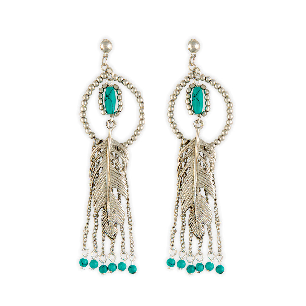 Wonderment Silver Earrings - Myra USA