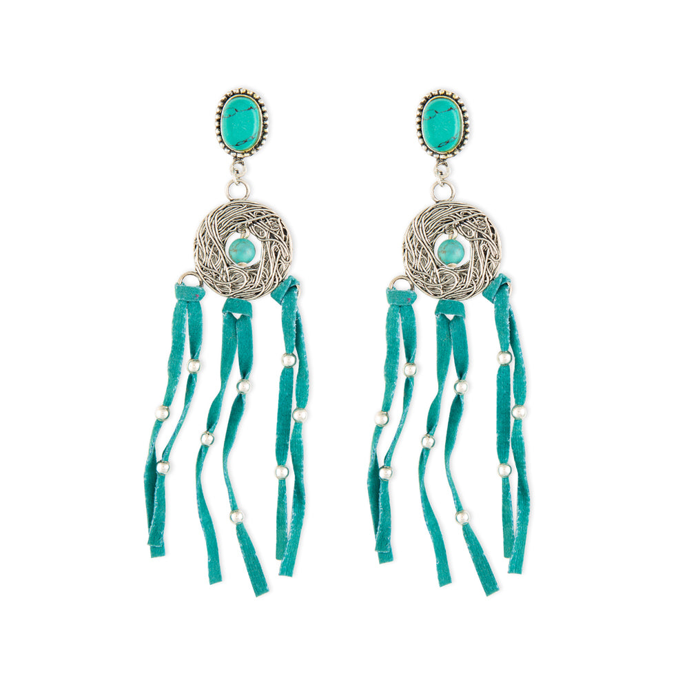 Mystic Charm Fringed Earrings - Myra USA
