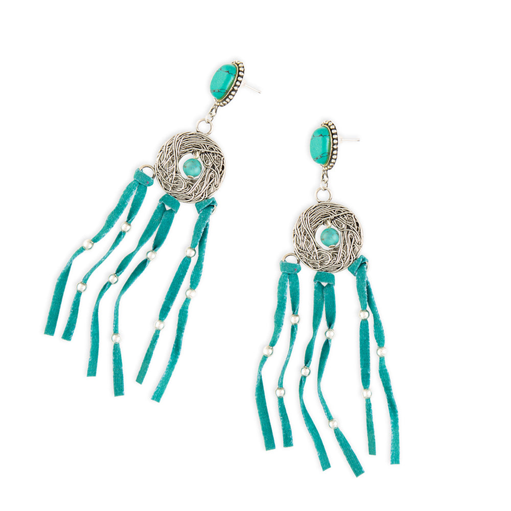 Mystic Charm Fringed Earrings - Myra USA