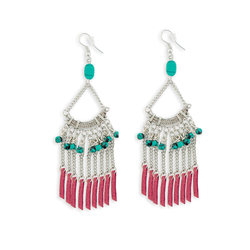 Loom Of Life Silver Earrings - Myra USA