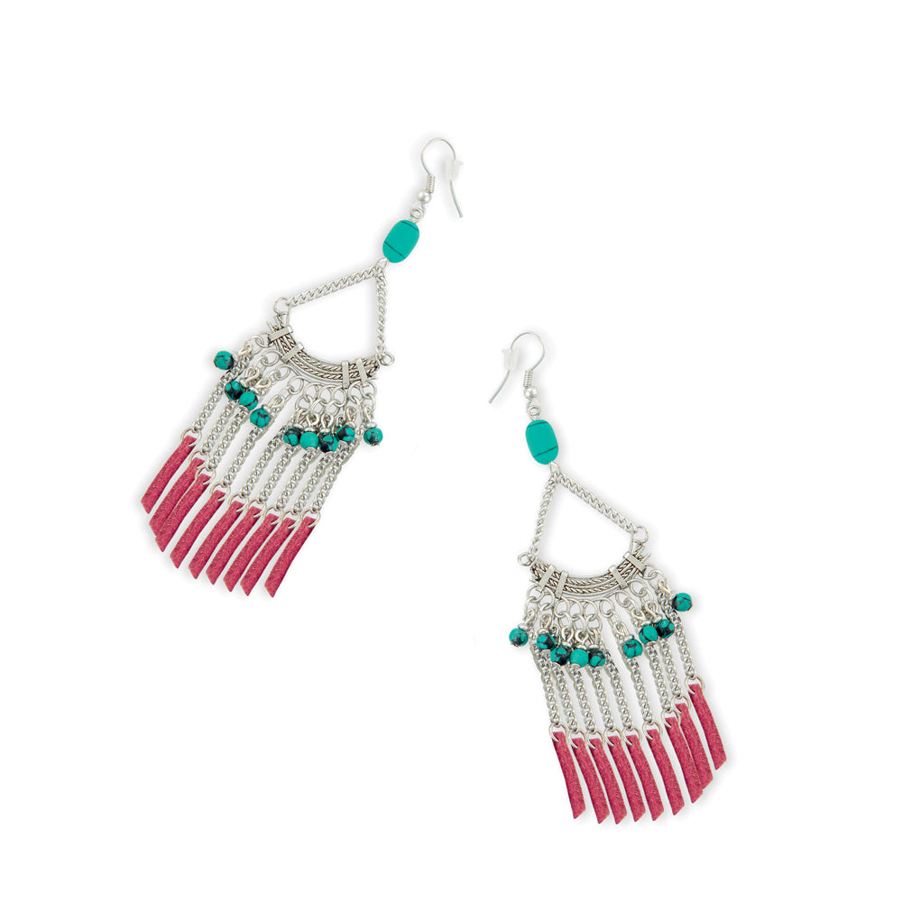 Loom Of Life Silver Earrings - Myra USA