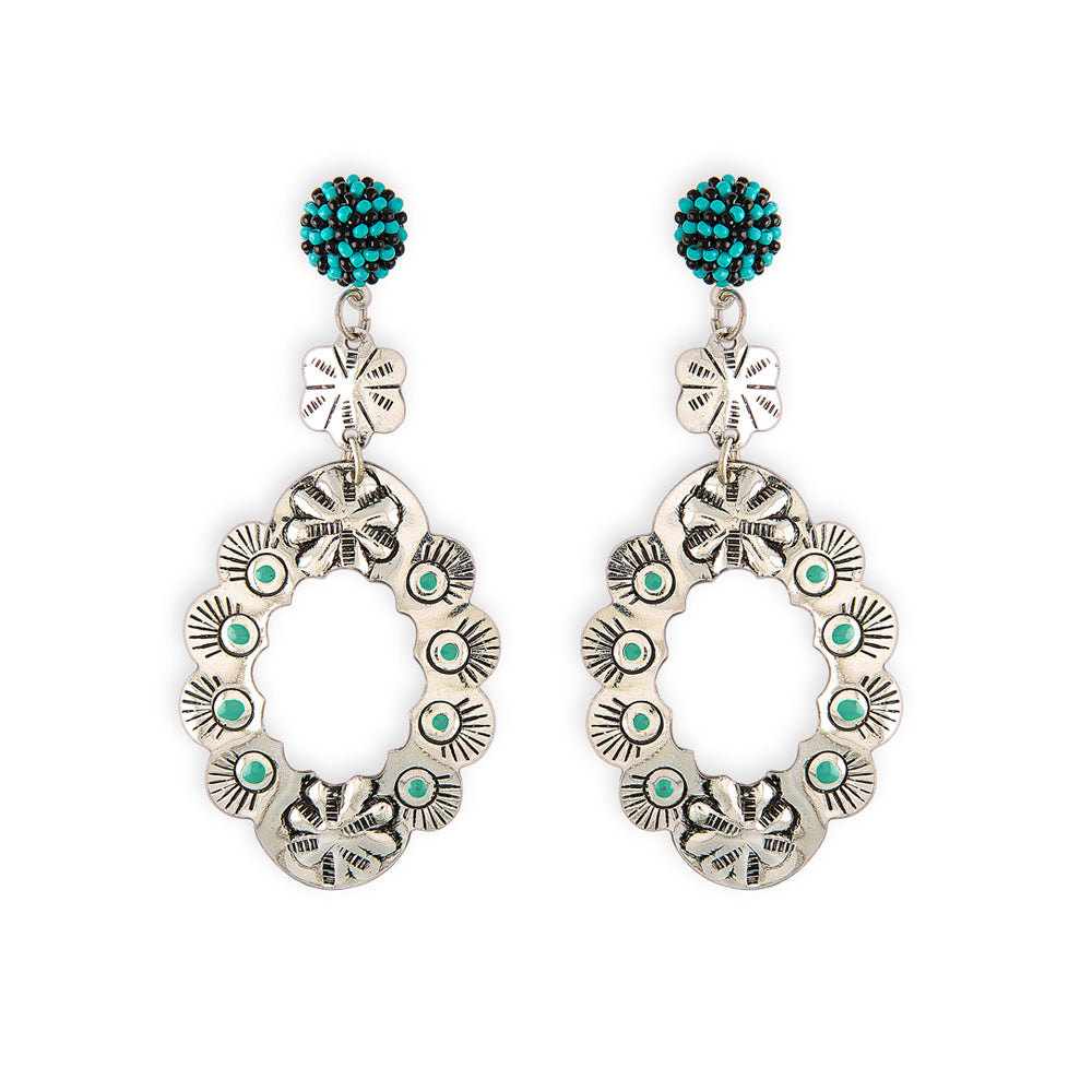 Vintage Desert Flower Earrings - Myra USA