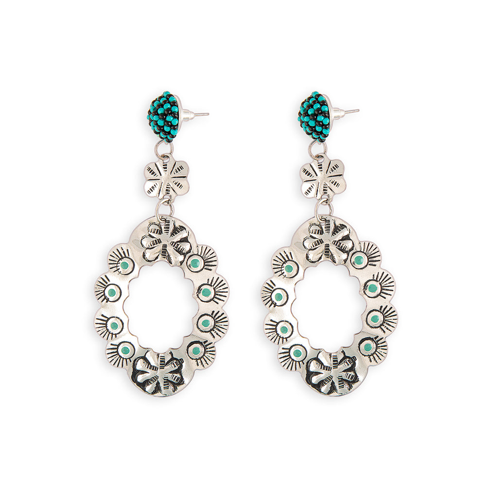 Vintage Desert Flower Earrings - Myra USA