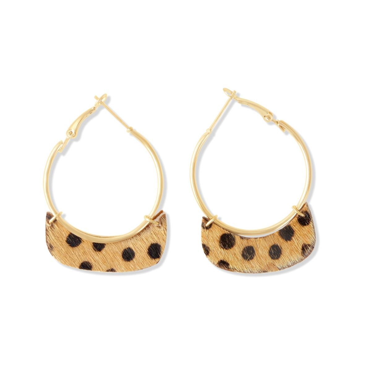 BEIGE POLKA EARRING - MyraUSA
