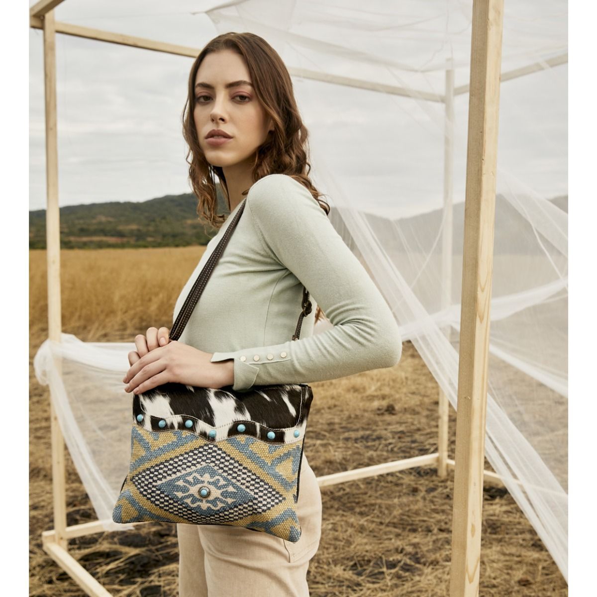 Tufts pattern Small & Crossbody bag - MyraUSA