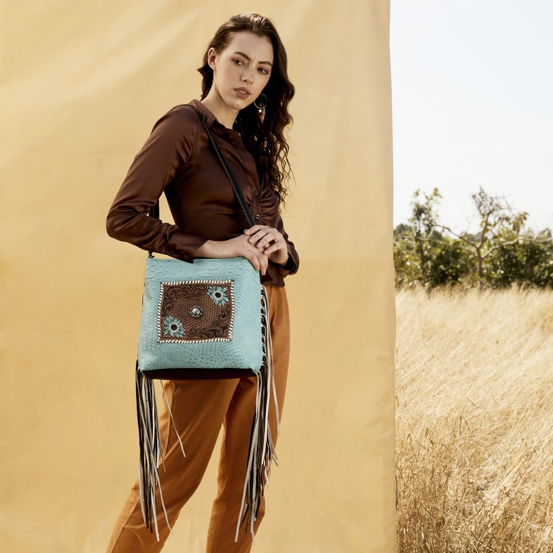 Firmament Hand-Tooled Bag - MyraUSA