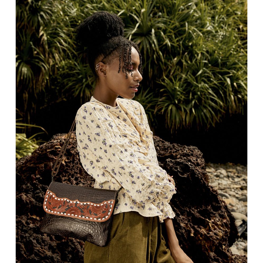 Chocosplash Hand-Tooled Bag - MyraUSA