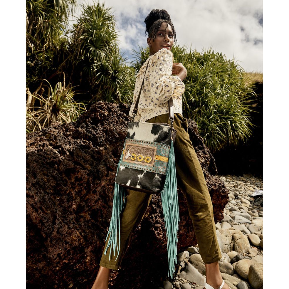 Cyber Line Hand-Tooled Bag - MyraUSA