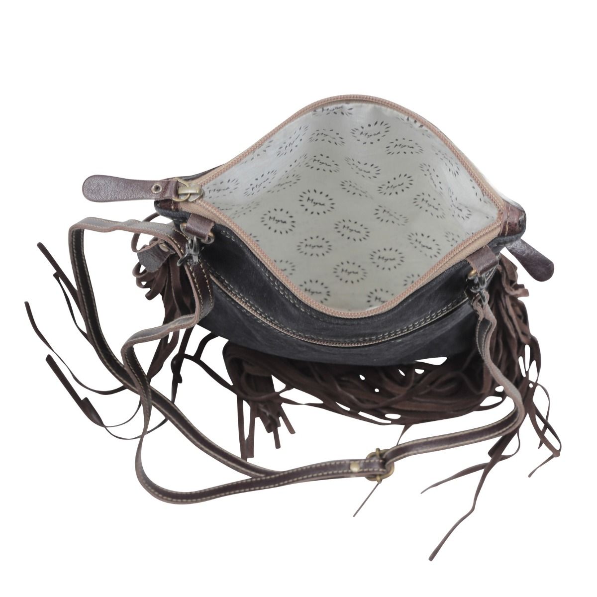 Flaneur Canvas & Hairon Bag - MyraUSA