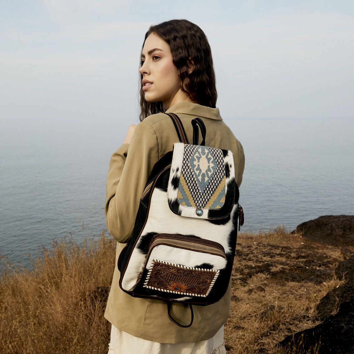 Couver Hand-Tooled Bag - MyraUSA