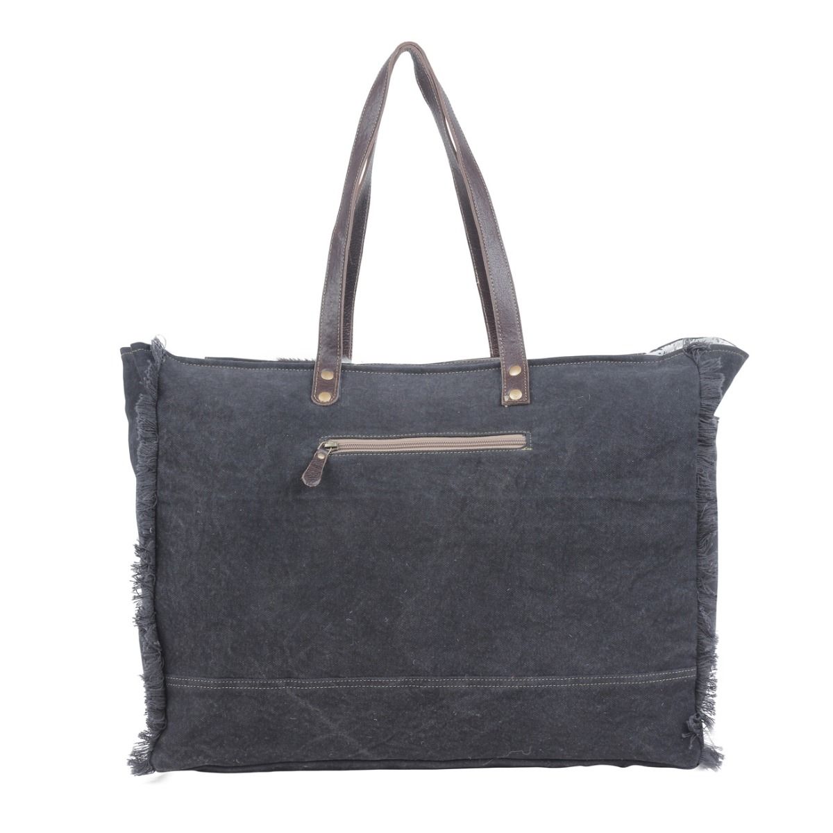 Sea Grass Canvas & Hairon Bag - MyraUSA