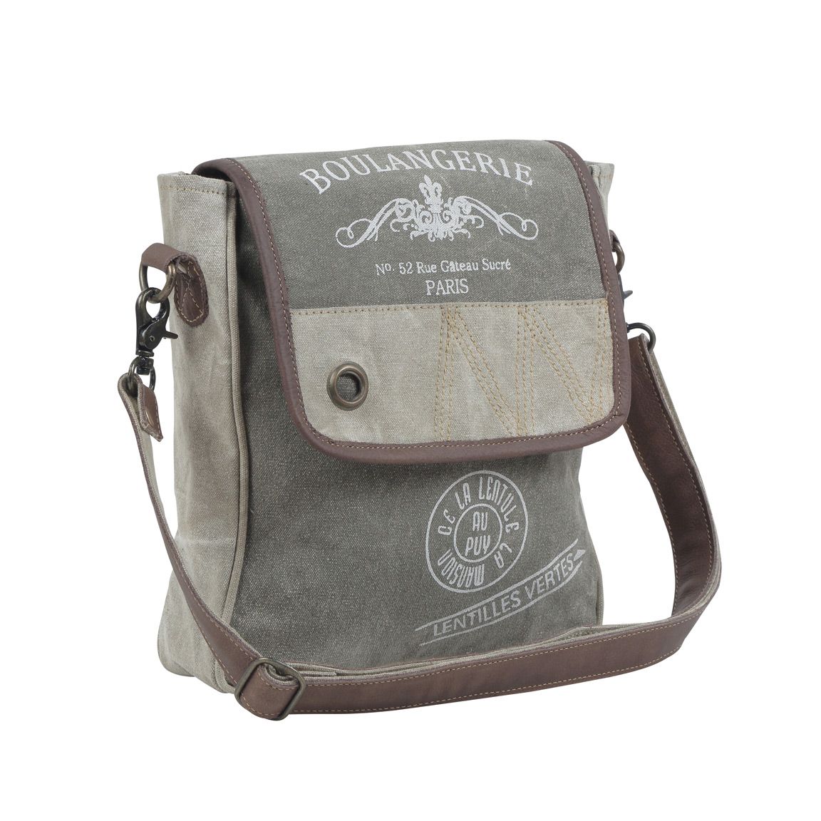Gray Lacuna Shoulder Bag - MyraUSA