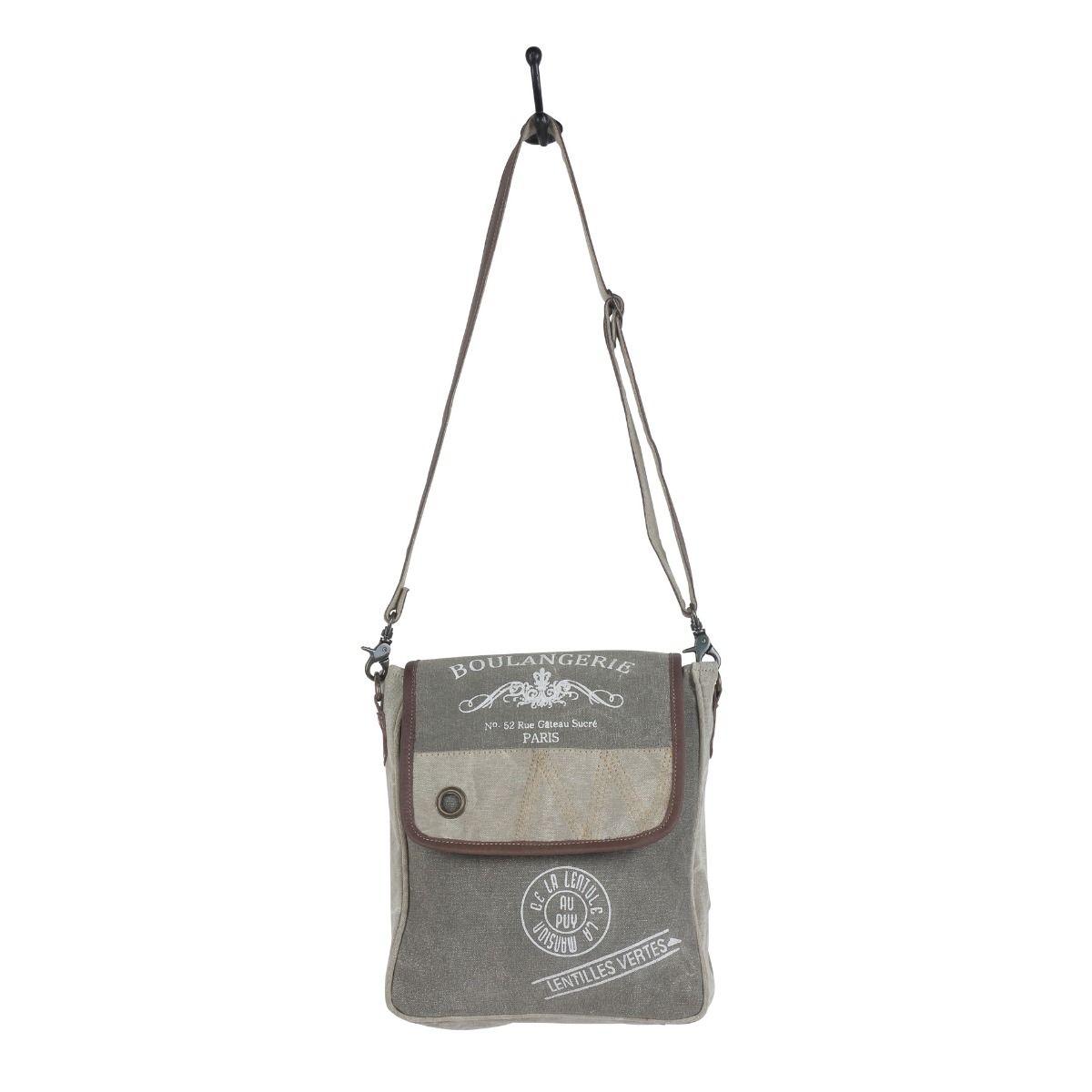 Gray Lacuna Shoulder Bag - MyraUSA