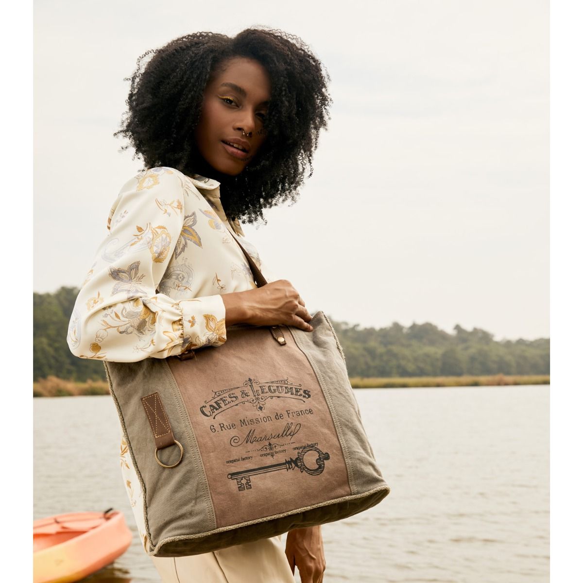 Pink Vista Key Tote Bag - MyraUSA