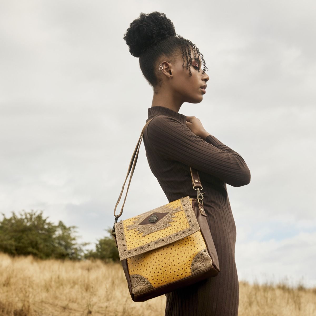 Ray Leather & Hairon Bag - MyraUSA