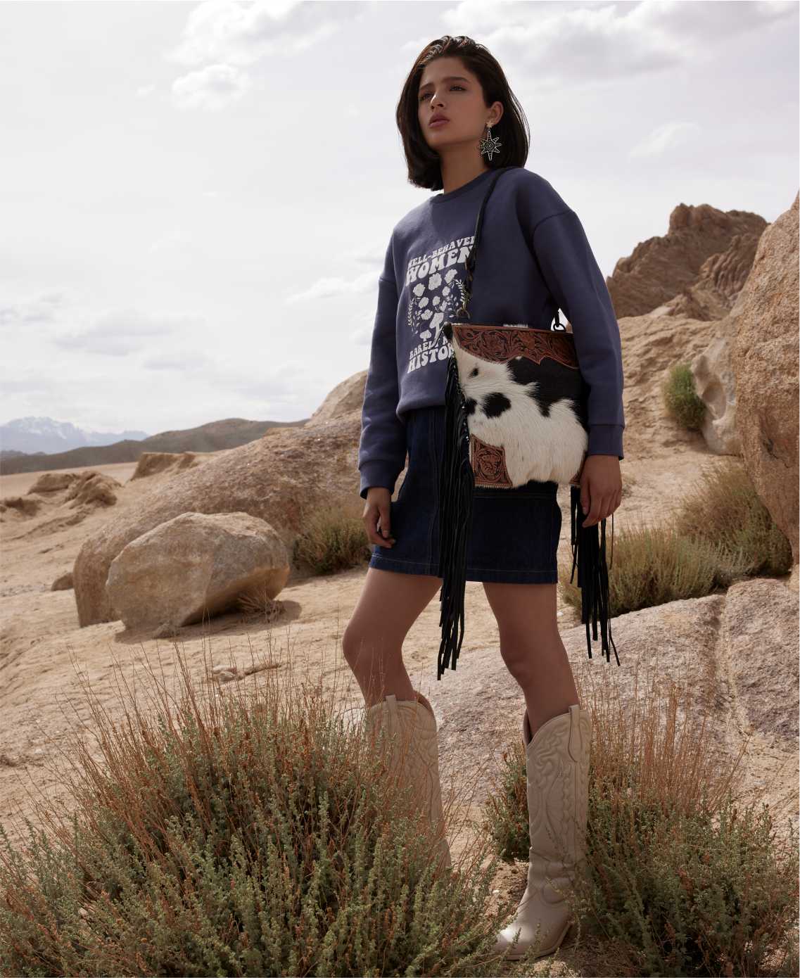 15 Ways to Wear Cowgirl Dresses With Ankle Boots and Tights