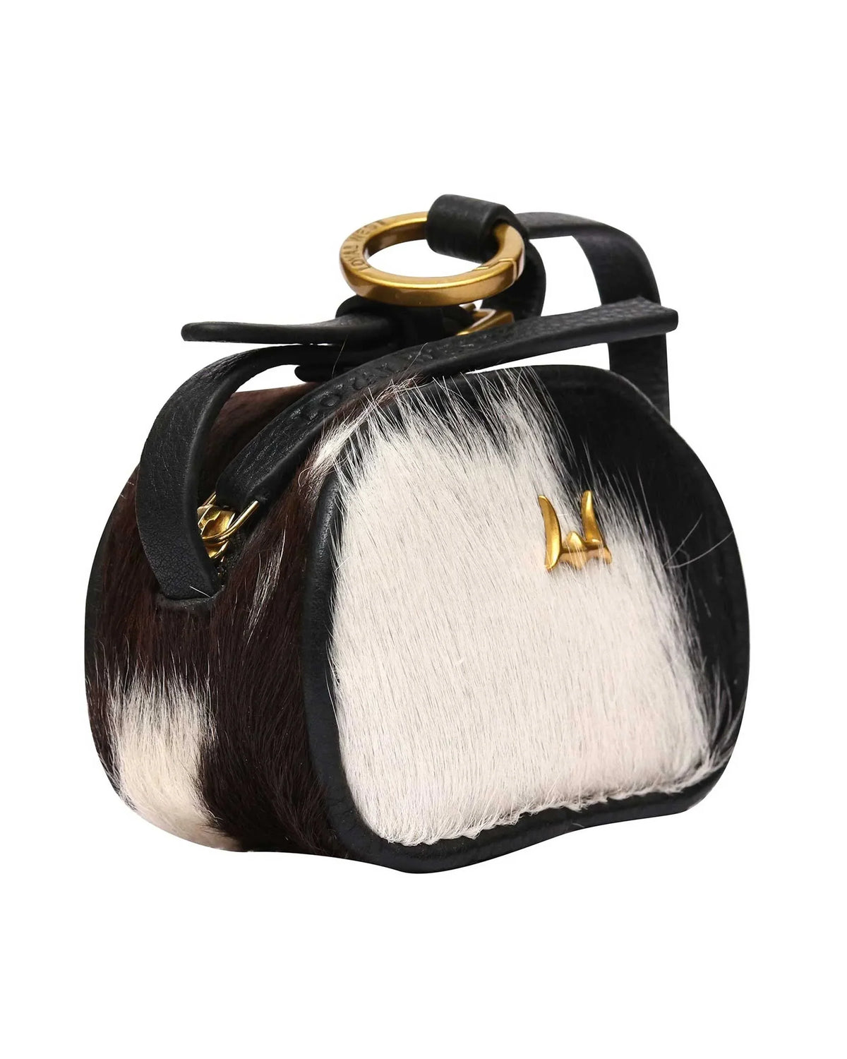 Sophia Micro Bag Charm - Grey cowhide - Myra USA