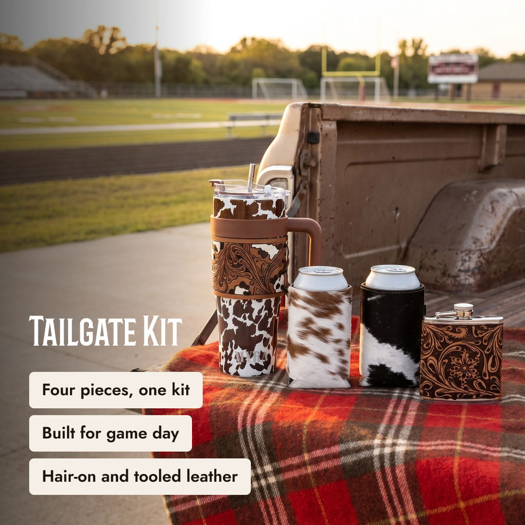 Brown & White Tailgate Trio - Lifestyle