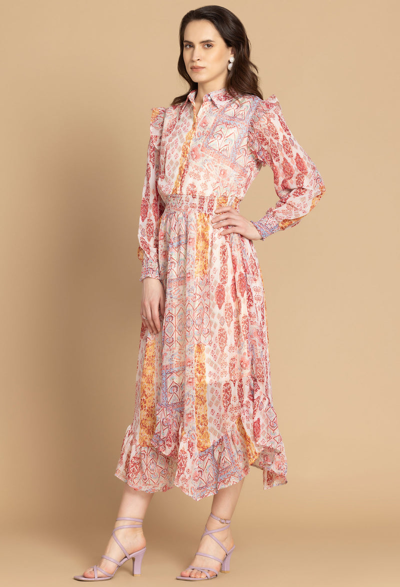 Bohera Renae Patterned Dress