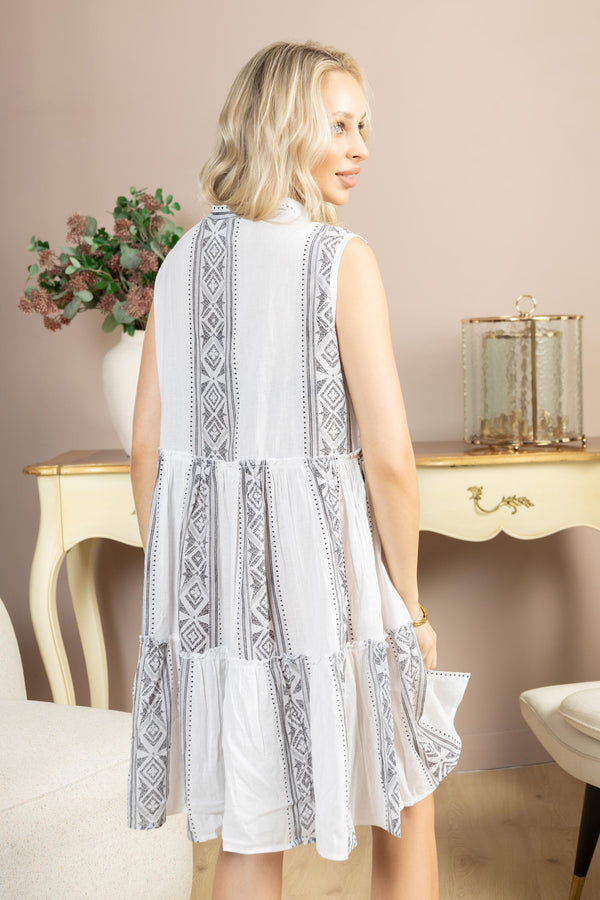 Bohera Cecilia Blossoms Embroidered Dress - Myra USA