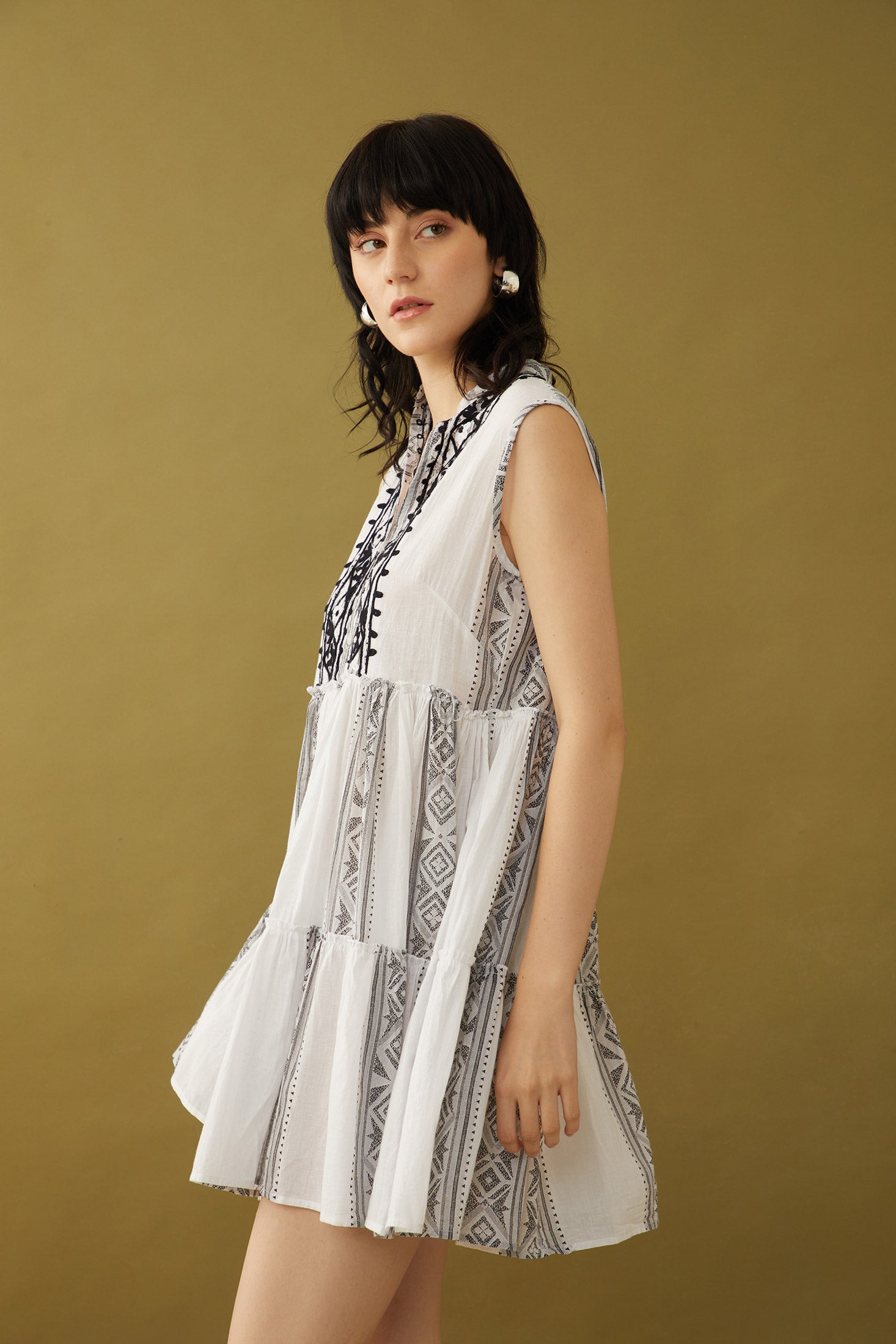 Bohera Cecilia Blossoms Embroidered Dress - Myra USA