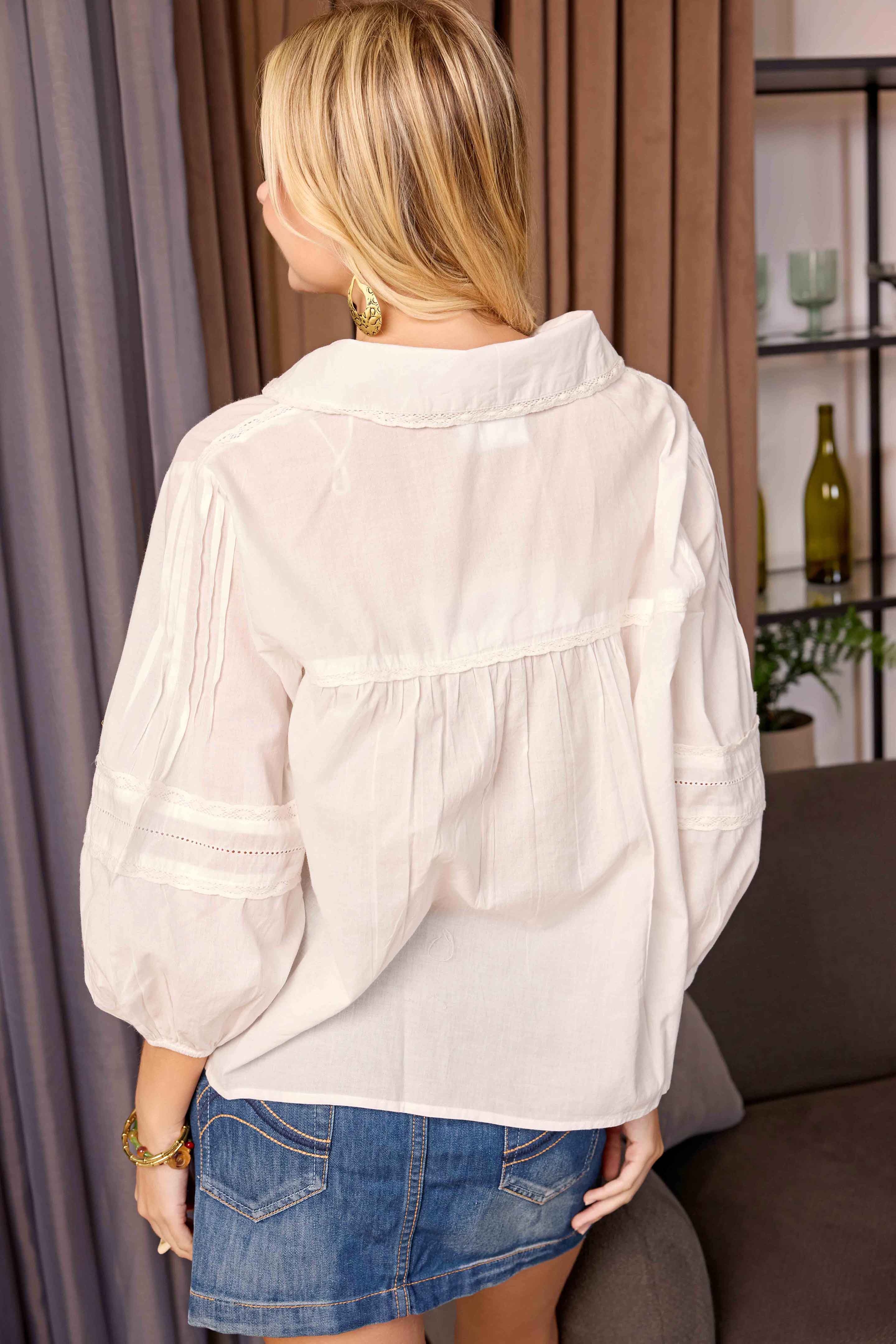 Bohera Dalbie Mae Pleated Top