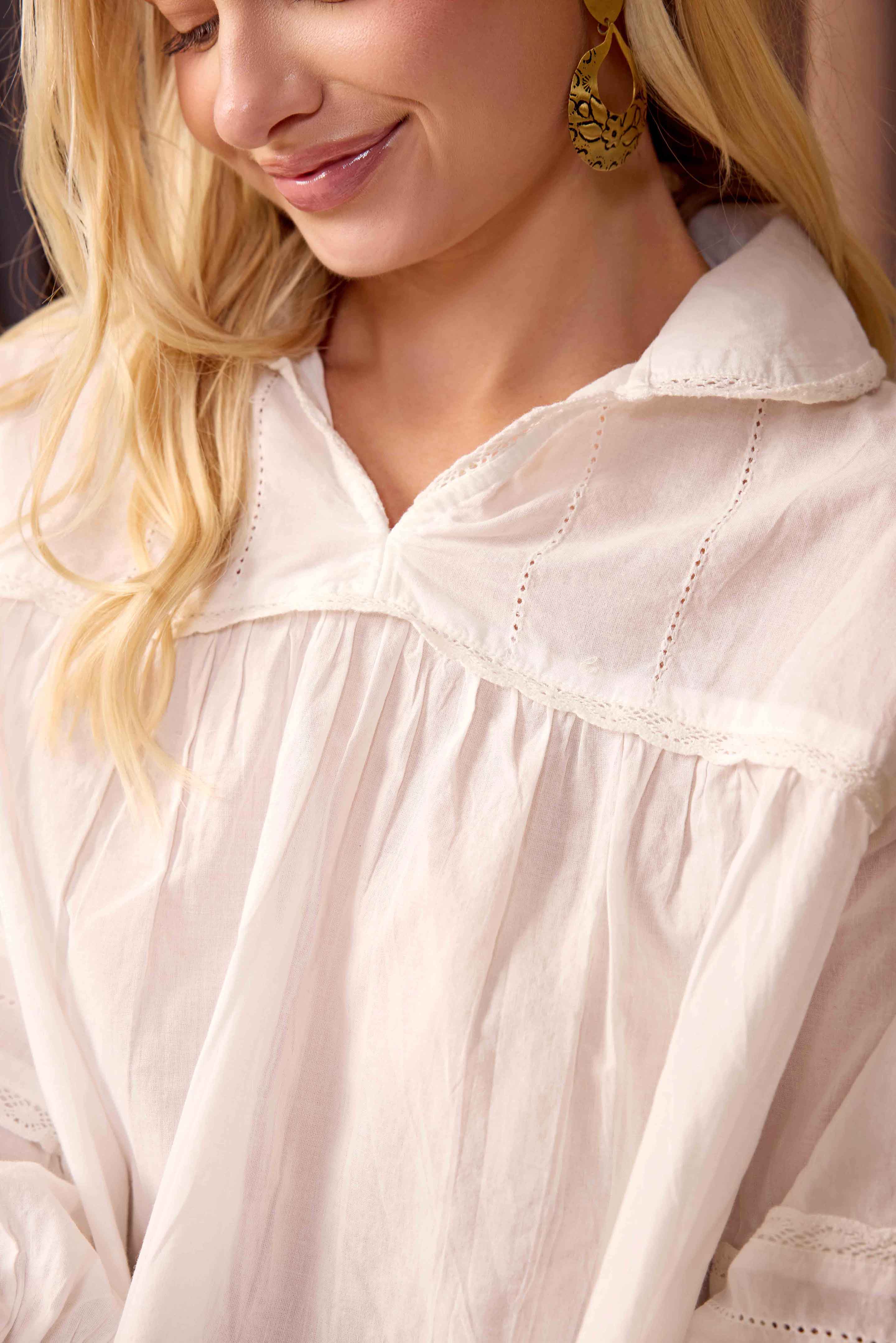 Bohera Dalbie Mae Pleated Top