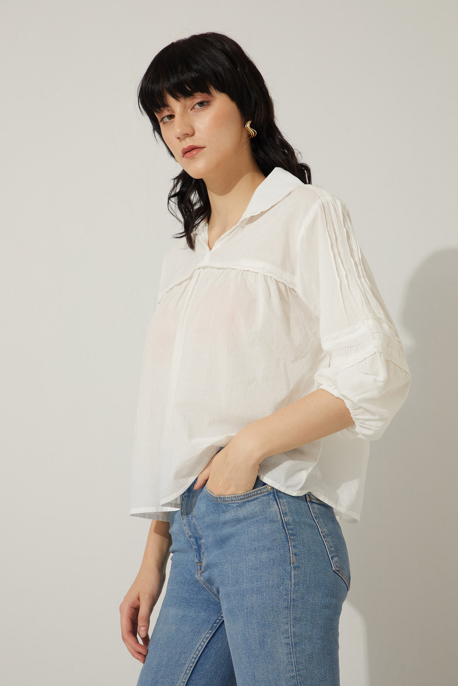 Bohera Dalbie Mae Pleated Top - Myra USA