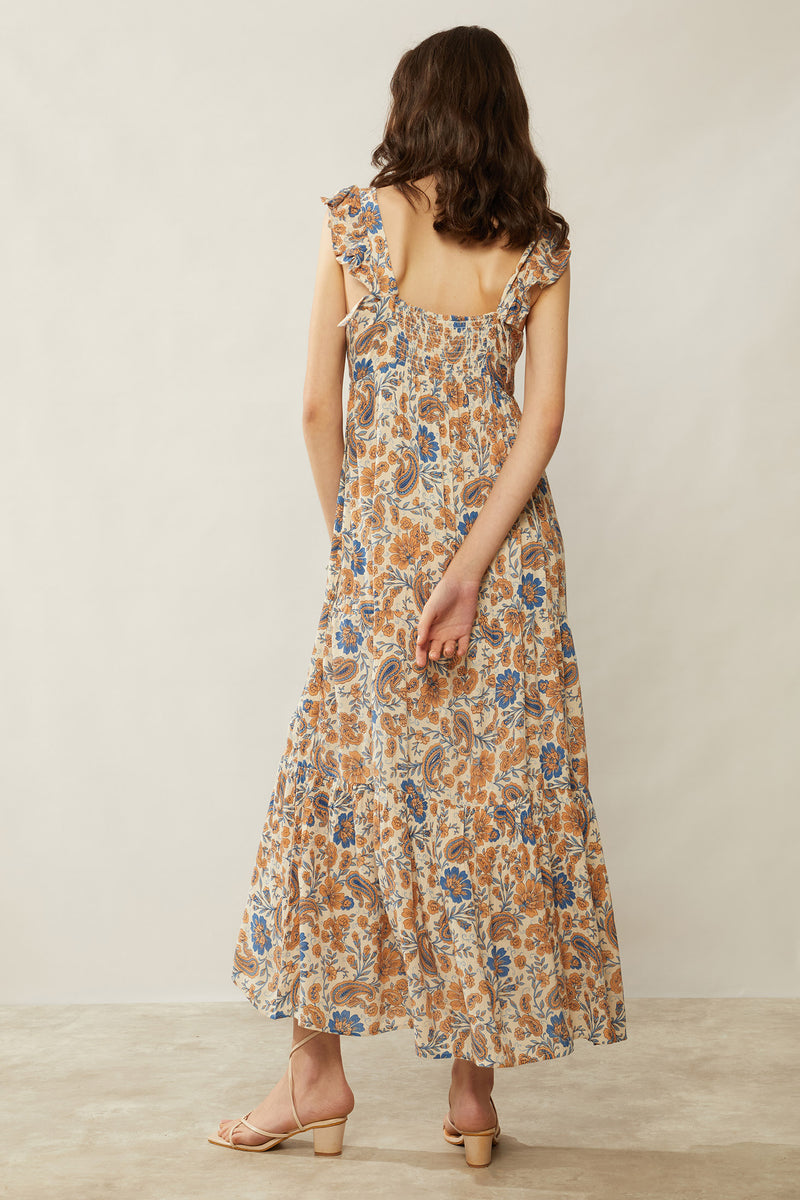 Bohera Chloe Floral Paisley Maxi Dress